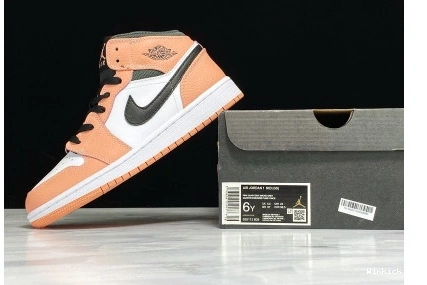 JORDAN MID AIR PINK 1 (GS) QUARTZ 1208